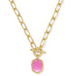 Daphne Link and Chain Necklace Gold Azalea Illusion