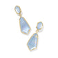 Hallie Convertible Drop Earrings Gold Sky Blue MOP