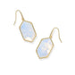 Hallie Drop Earrings Gold Opalite Illusion