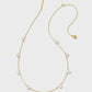 Leighton Pearl Strand Necklace Gold White Pearl