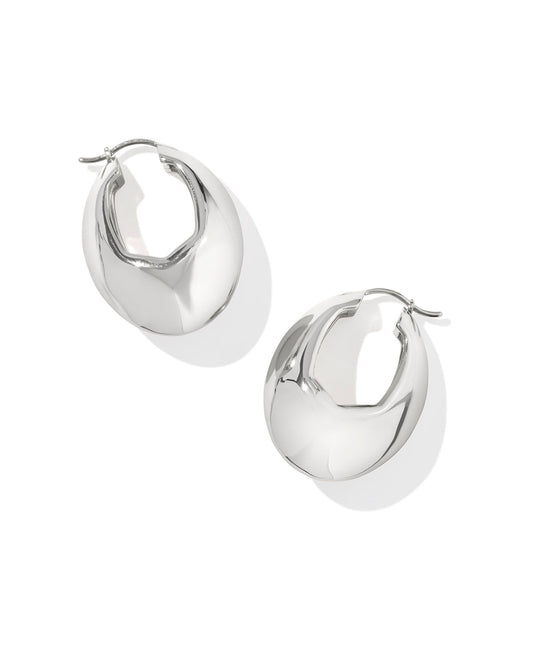 Liana Hoop Earrings Silver