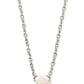 Cailin Crystal Pendant Necklace Silver Champagne Opal Crystal