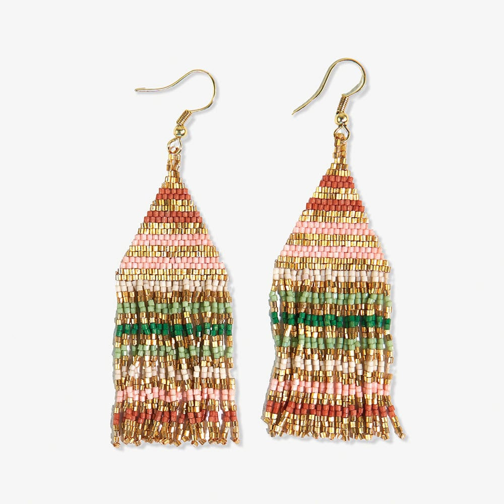 Lexie Horizontal Stripe Earrings Desert