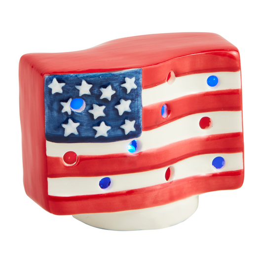 American Flag Light-Up Sitter