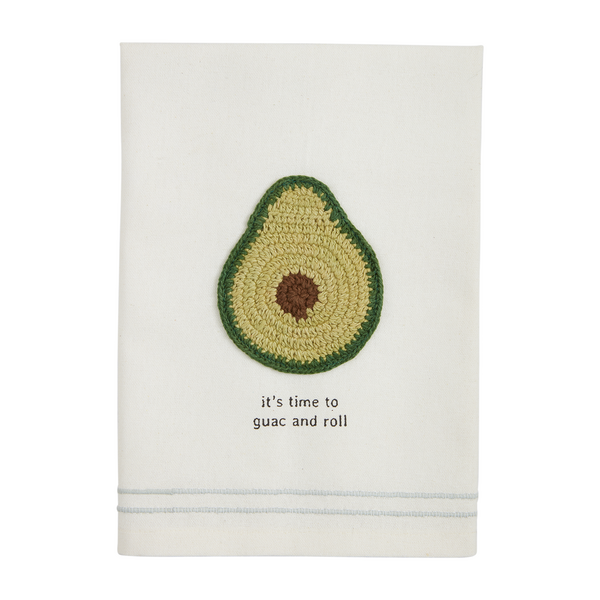 Avocado Fiesta Crochet Towel