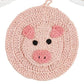 Pig Crochet Trivet