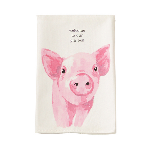 Pig Farm Dish Towel