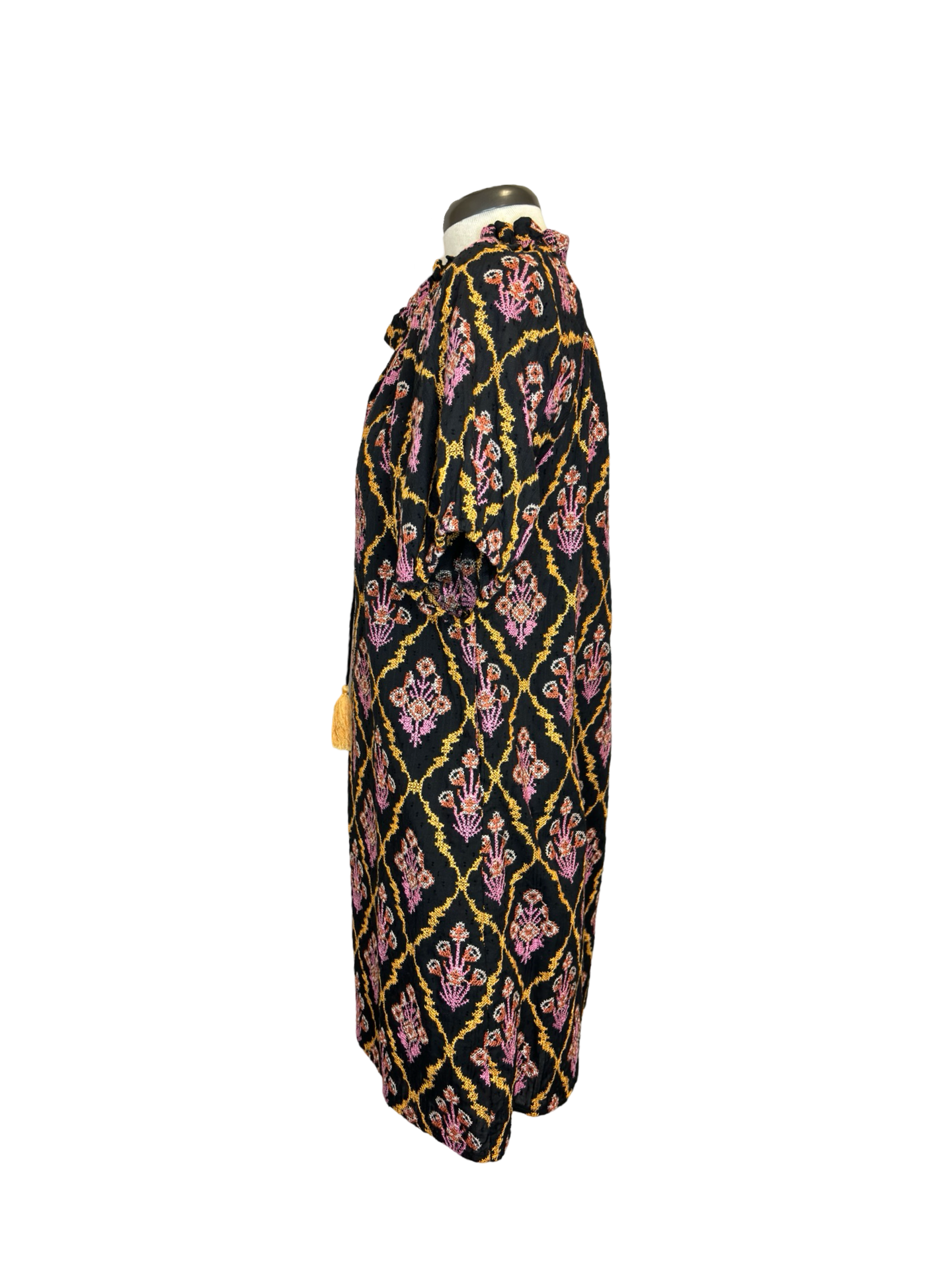 Embroidered Peasant Dress