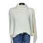 Lane Batwing Knit Sweater Winter White