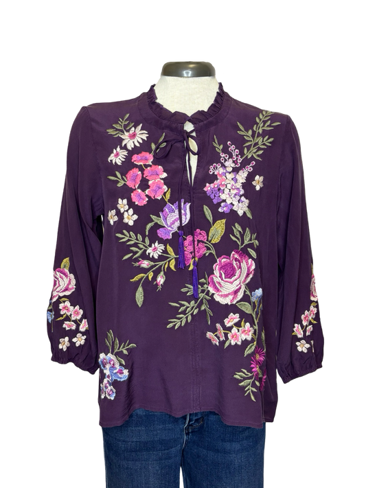 Georgiana Field Blouse Plum