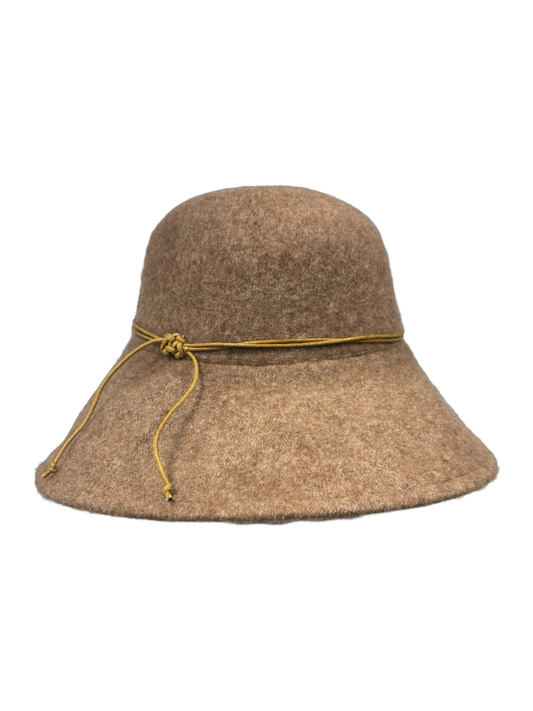 Park Lane Knit Wool Floppy Hat Brown