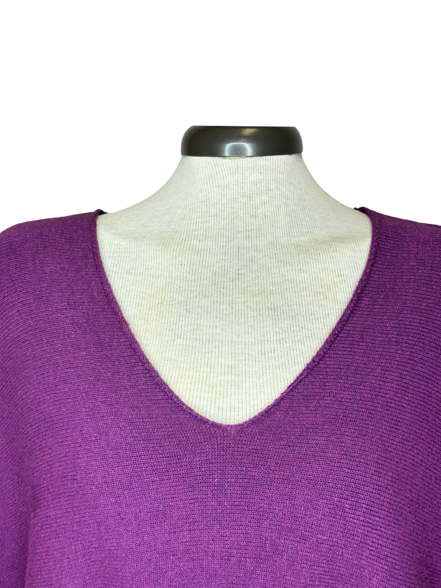 Leonie Oversize V Neck Sweater Grape