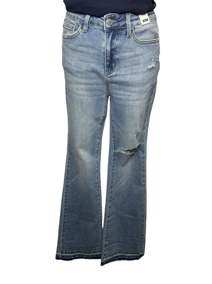 Judy Blue MR Destroy & Released Hem Bootcut Jeans