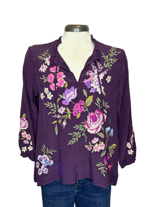 Georgiana Field Blouse Plum