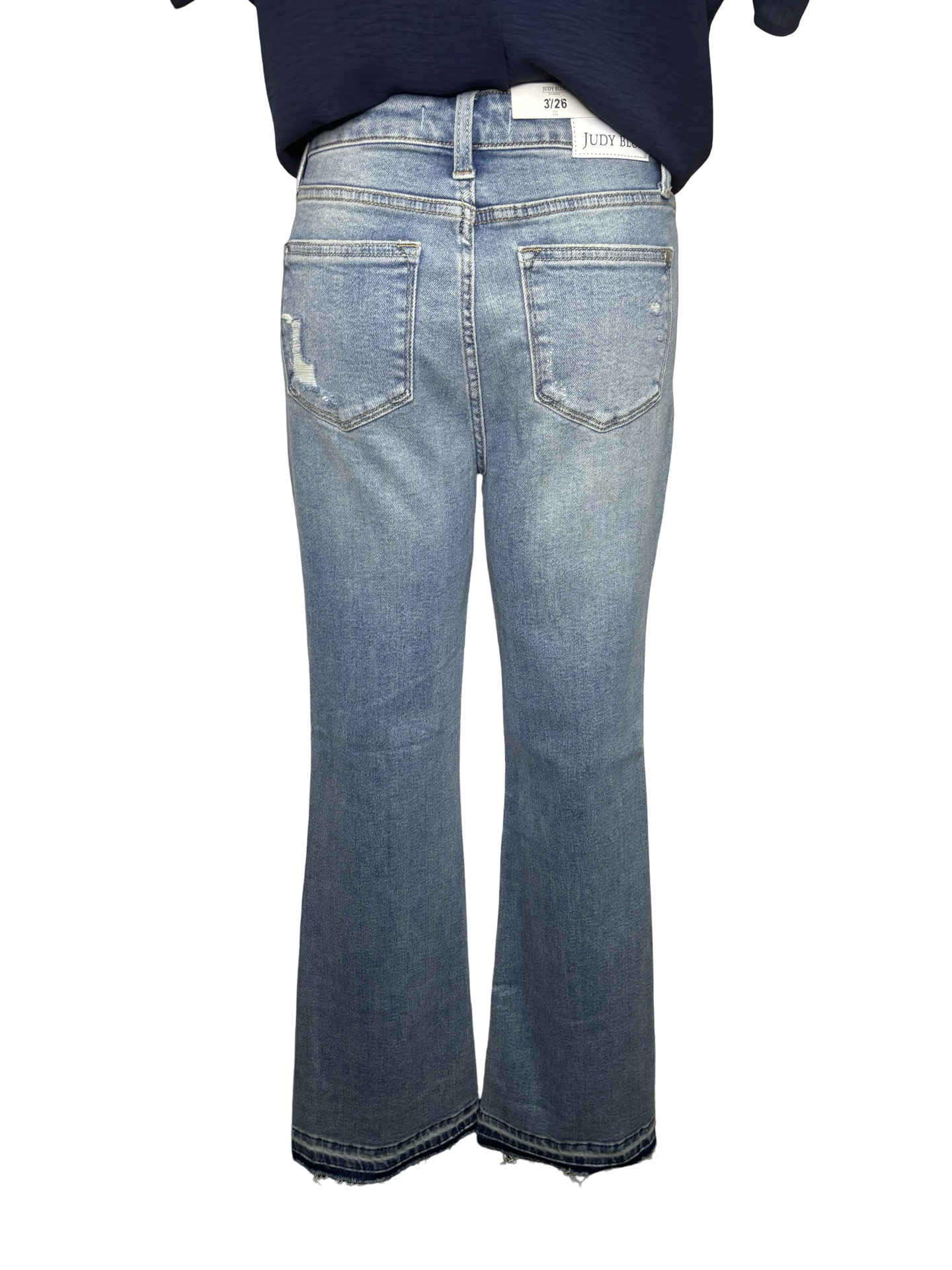 Judy Blue MR Destroy & Released Hem Bootcut Jeans