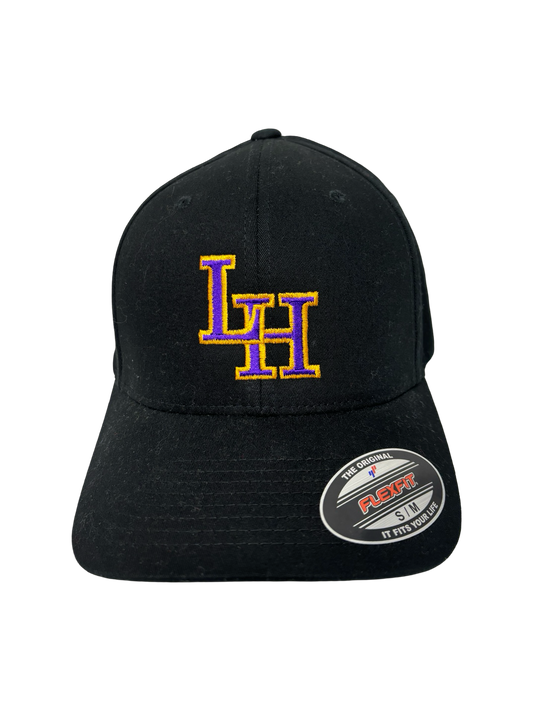 Men's Black LH Ctr Flexfit Hat