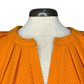 Pleated Sleeve Top Orange