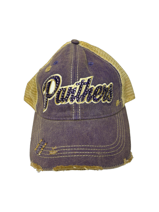 Panthers Purple Bling Hat