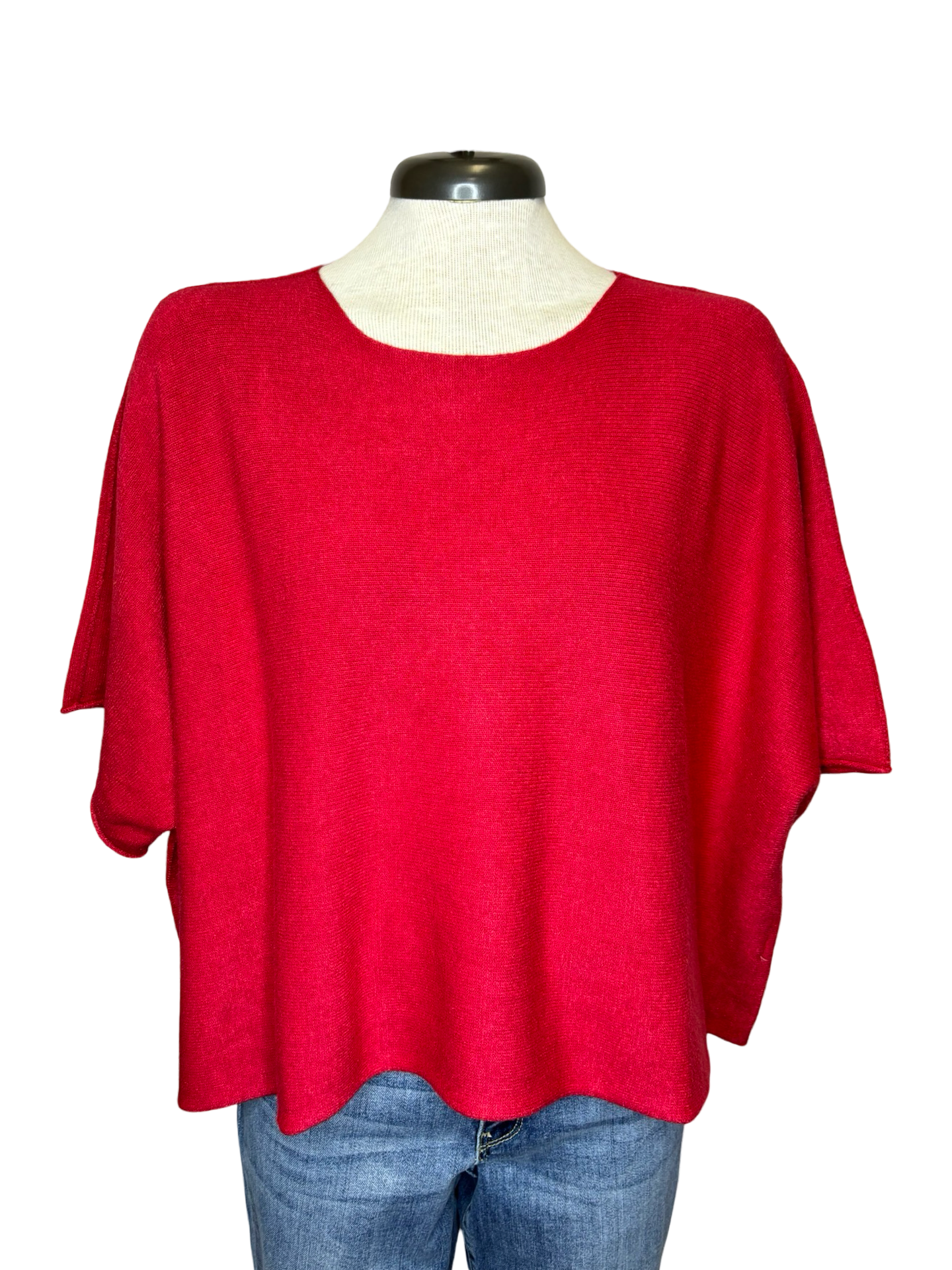 Livea Tabbard Knit Sweater Red