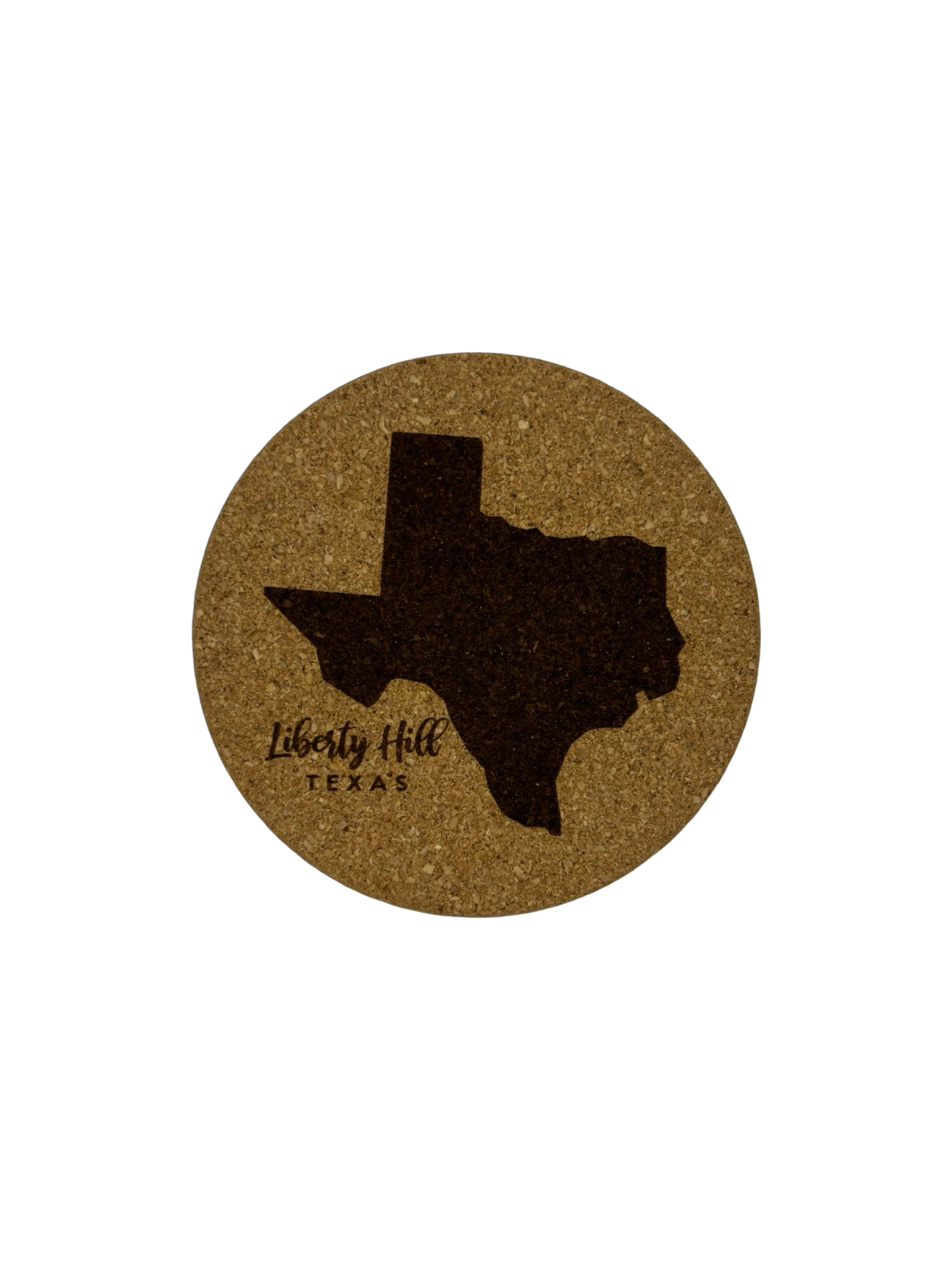 Liberty Hill, Texas Cork Coaster