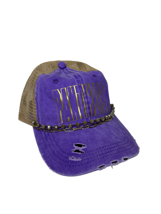 Panthers Front Distressed Cap