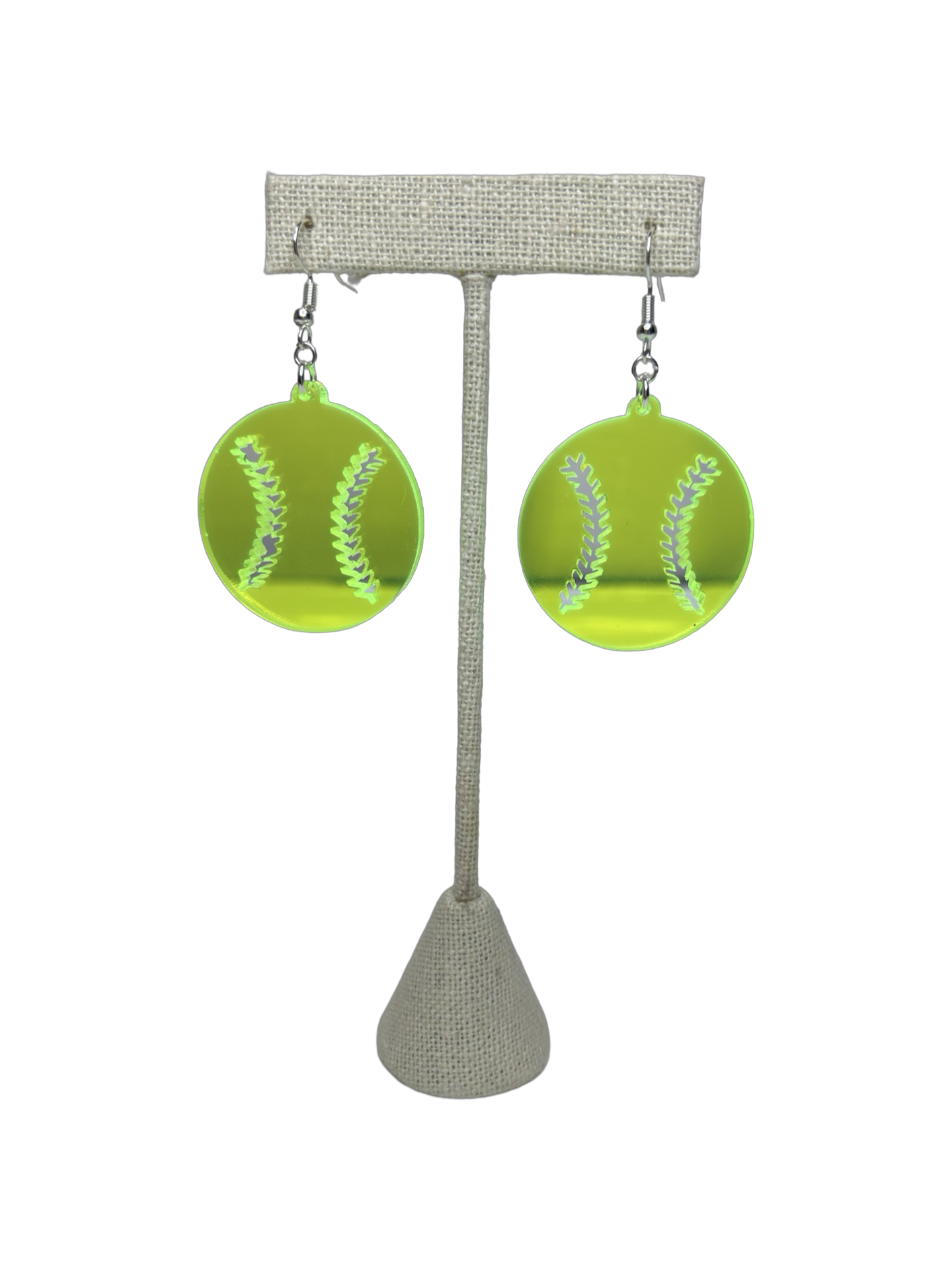 Small Softball Earrings