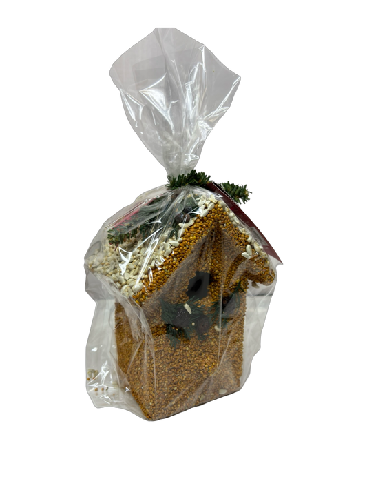 Holiday Birdie Cottage Birdseed Treat