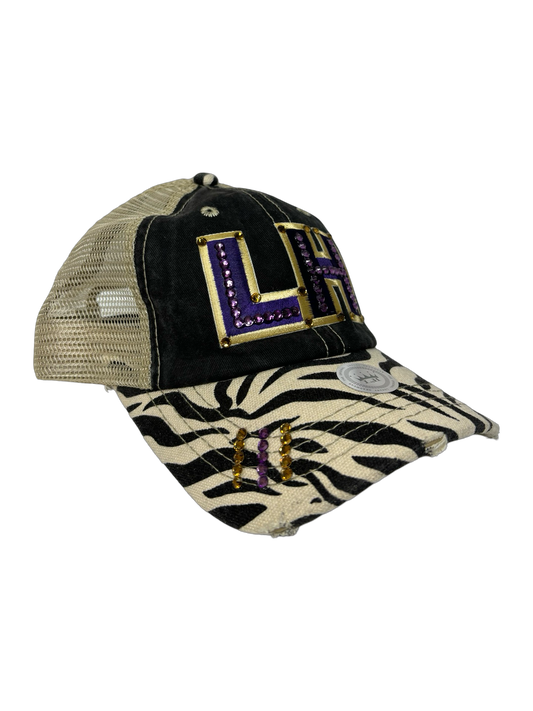 LH Bling Zebra Hat