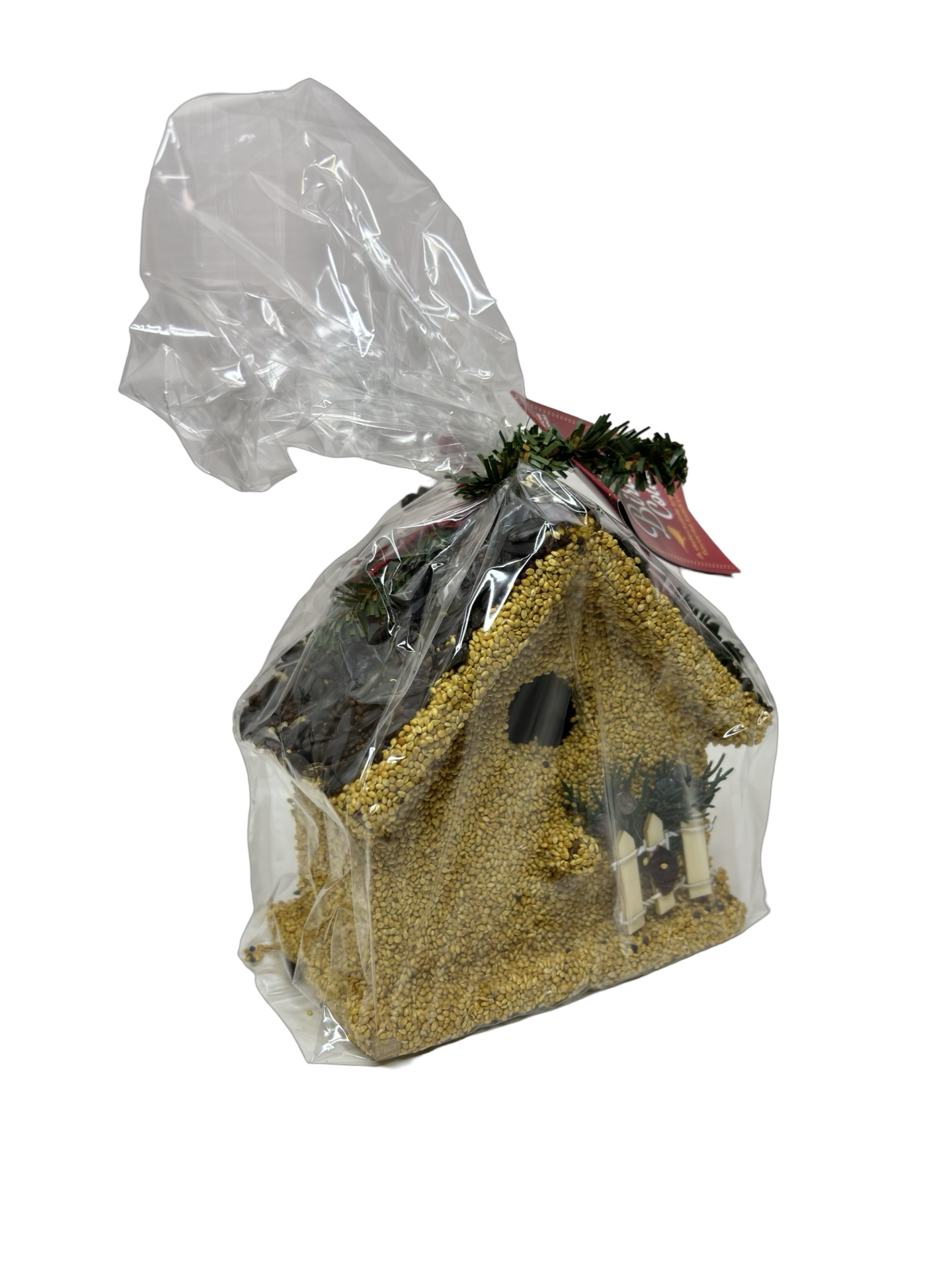 Holiday Birdie Cottage Birdseed Treat