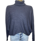 Lane Batwing Knit Sweater Navy