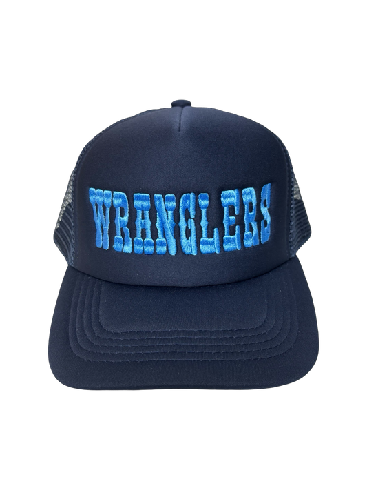 Wrangler Navy in Lt Blue Foam Trucker Hat