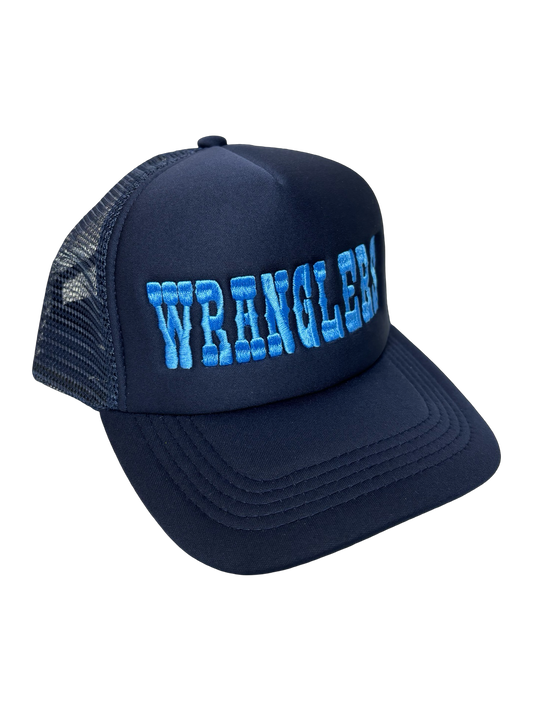 Wrangler Navy in Lt Blue Foam Trucker Hat