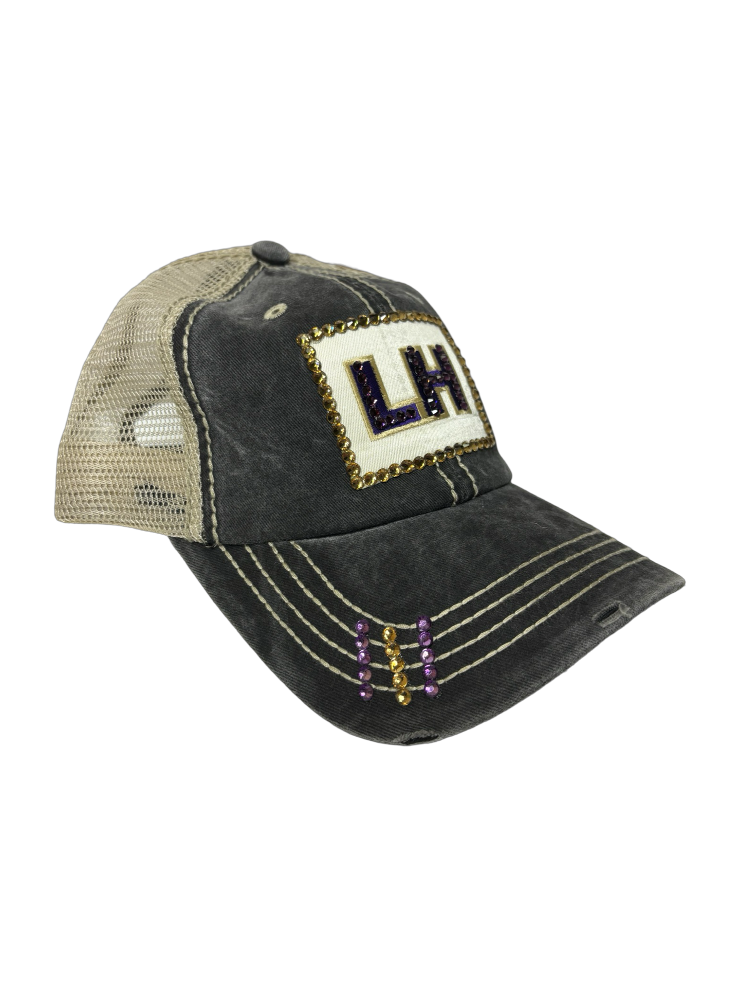 LH Gray Bling Hat