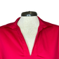 Sloan Stand Collar Drop Shoulder Top Red