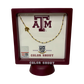 Texas A&M Side Set Logo Necklace