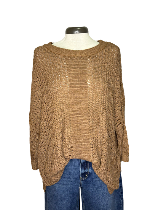 Thatcher Sweater One Size Tan