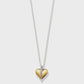 Precious Heart Two Tone Petite Necklace