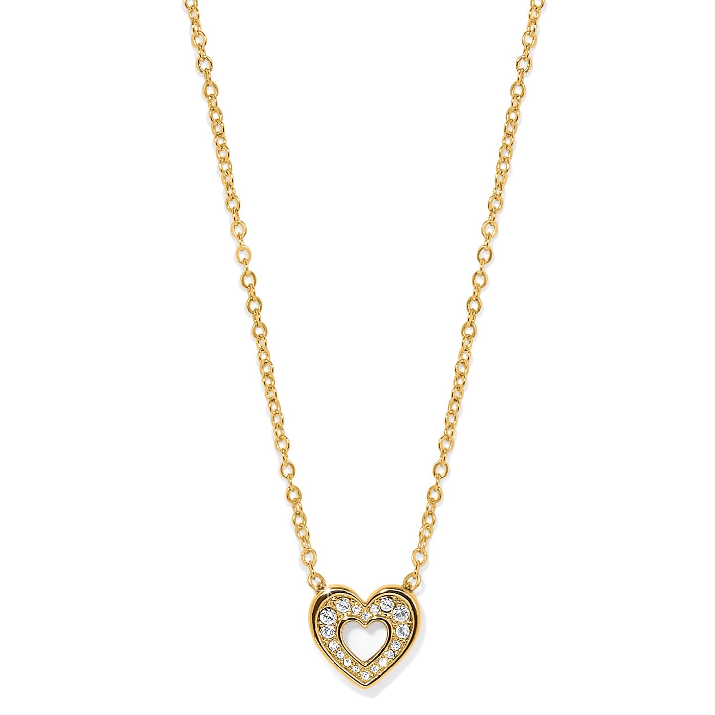 Enchanting Heart Necklace Gold