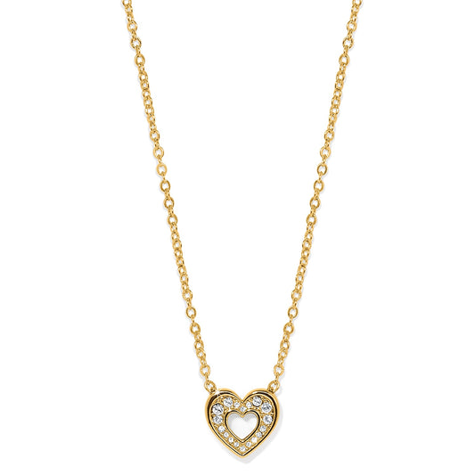 Enchanting Heart Necklace Gold