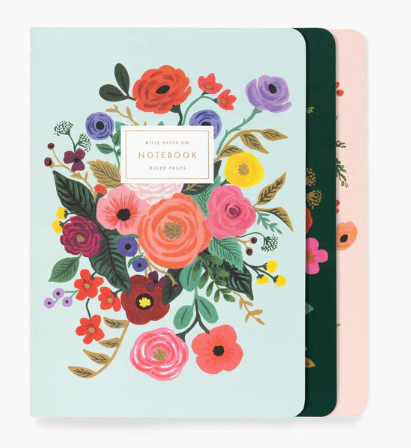 Stitched Notebook Set Garden Party