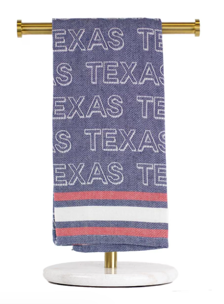 Texas Jacquard Hand Towel Blue/Red/White