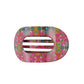 Fuchsia Dream Medium Flat Round Hair Clip