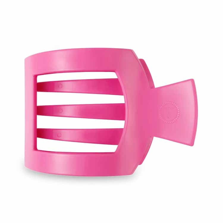 Paradise Pink Large Flat Square Hair Clip