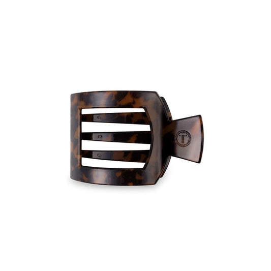 Tortoise Small Flat Square Hair Clip