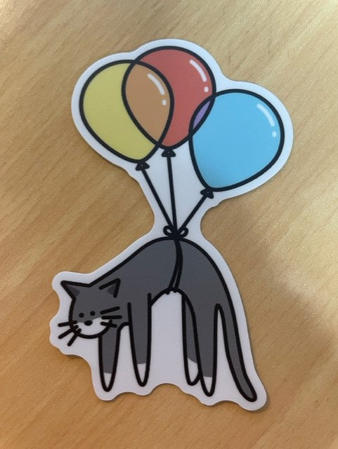 Balloon Cat Sticker