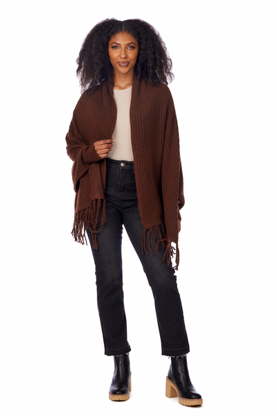 Ashby Cardigan Wrap Brown