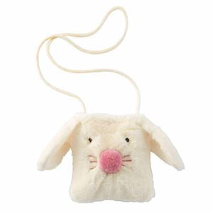 White Plush Bunny Purse