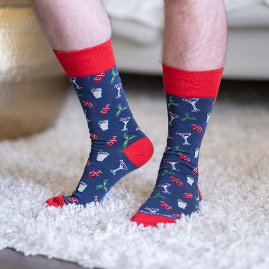 Christmas Cocktails Socks