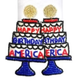 USA Cake Beaded Earrings