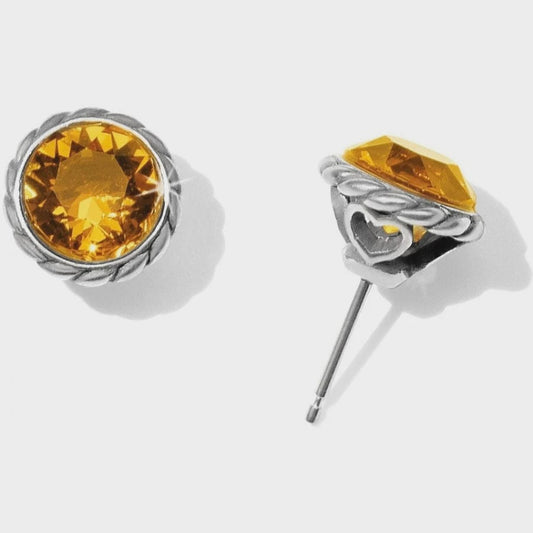 Topaz Iris Stud Earring